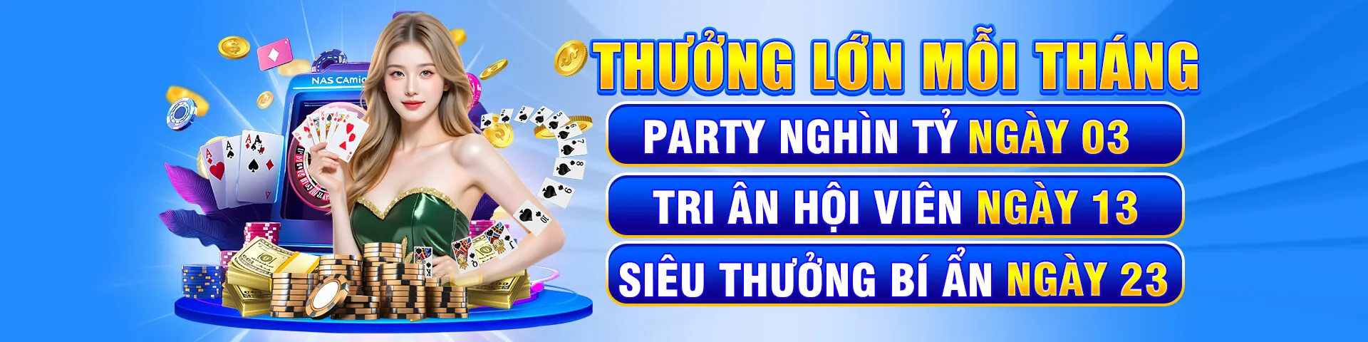 Hình ảnh quảng cáo các ưu đãi mới nhất của 888vvv